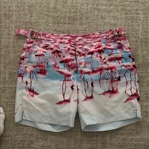 ORLEBAR BROWN KIDS SWIM TRUNKS -FLAMINGO